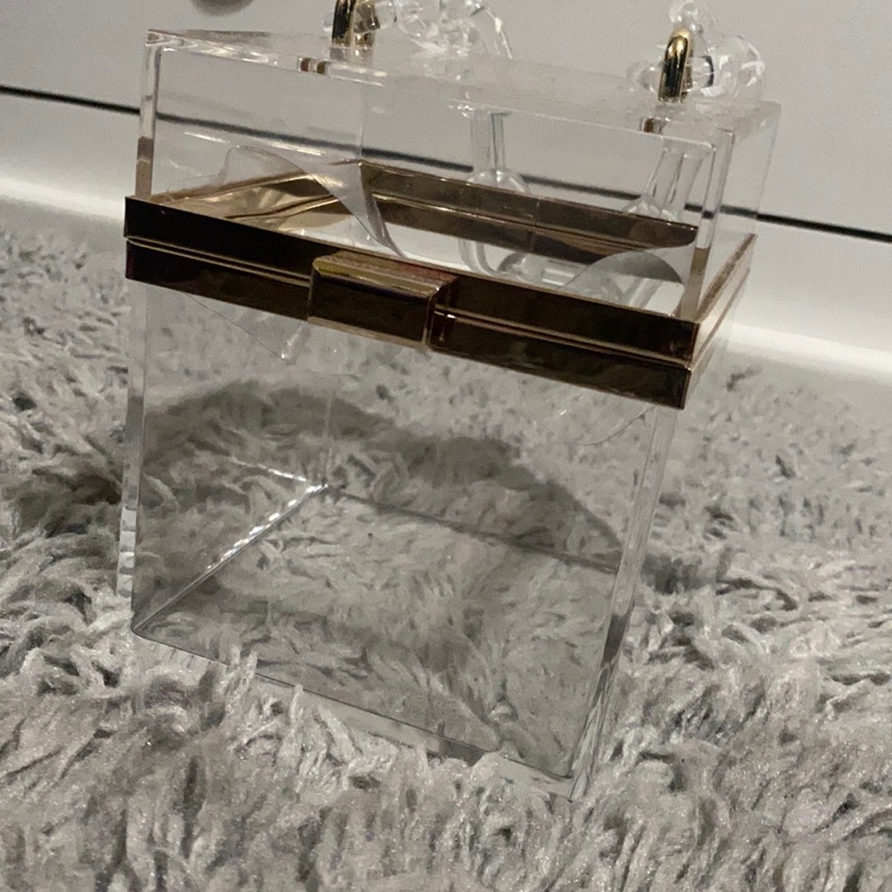 Clear square purse